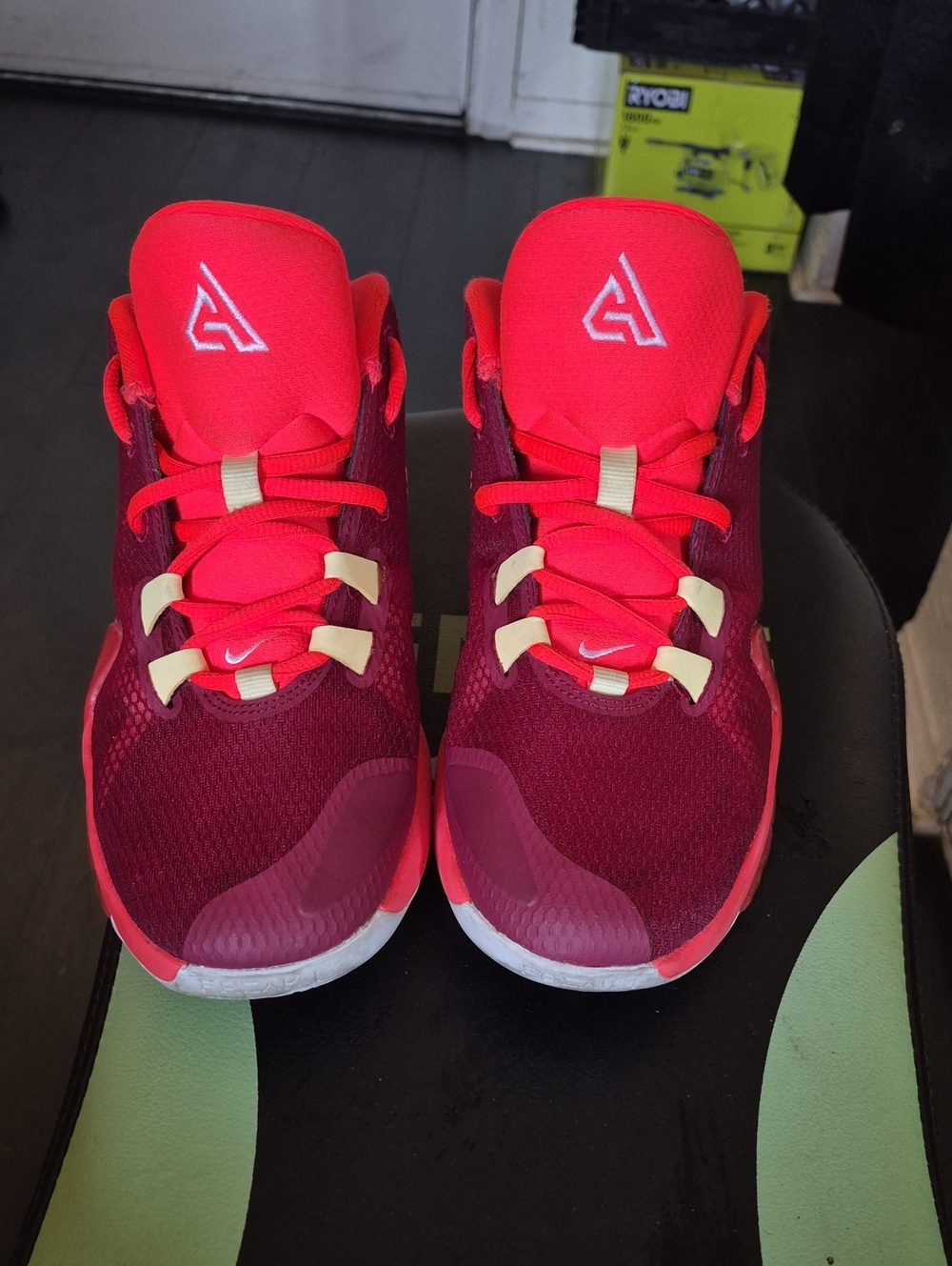 Kids Athletic Sneakers in Bright Red by Unbranded